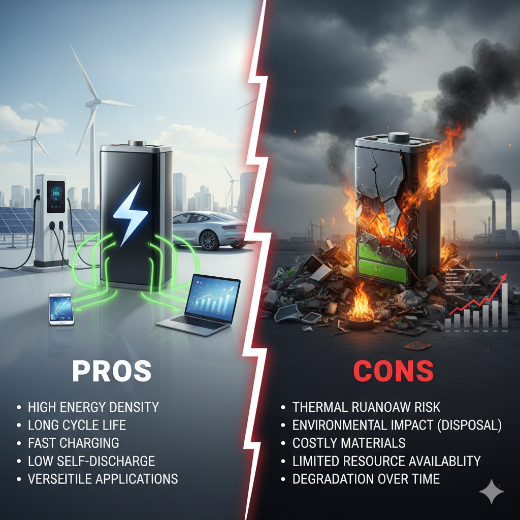 Pros and Cons of Lithium-Ion Batteries Lithium-Ion Batteries
